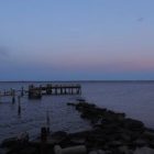 Rocky Point Park Pier at sunset April 28, 2015.