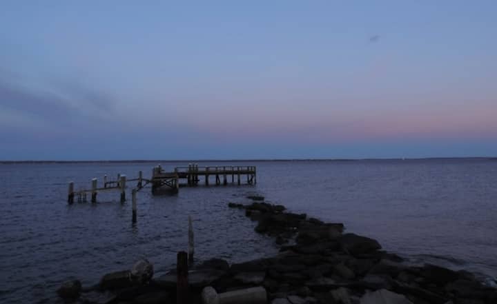 Rocky Point Park Pier at sunset April 28, 2015.