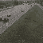 A traffic-cam view of Rte. 37 near Post Road.