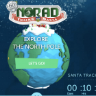 [CREDIT: NORAD] A look at NORAD's updated Santa Tracking website.