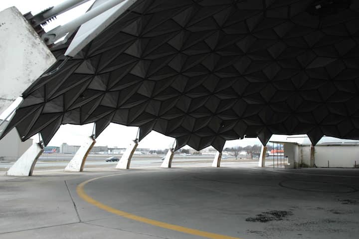 [CREDIT: Rob Borkowski] The Airport Road dome will be demolished sometime this summer to make way for a new refuel/maintenance station for Enterprise Rent-A-Car's vehicle fleet. 