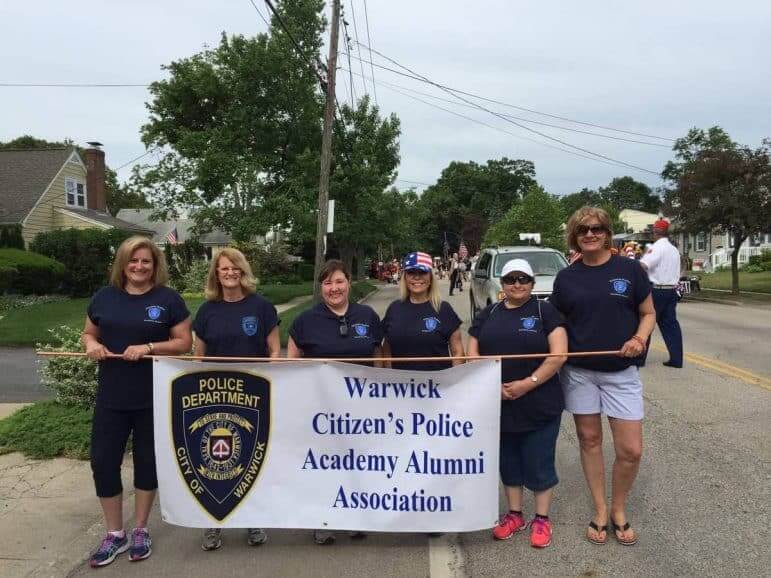 [CREDIT: Bethany Hashway] The Warwick Citizens Police Alumni group marching in the parade June 11.