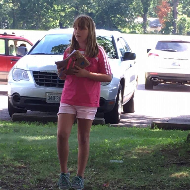 [CREDIT: Eleanor Acton] Mary McNulty at the Warwick Boys & Girls Club talent show.