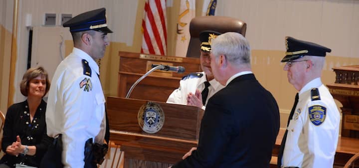 [CREDIT: Rob Borkowski] Michael G. Lima was promoted to Lieutenant April 25.