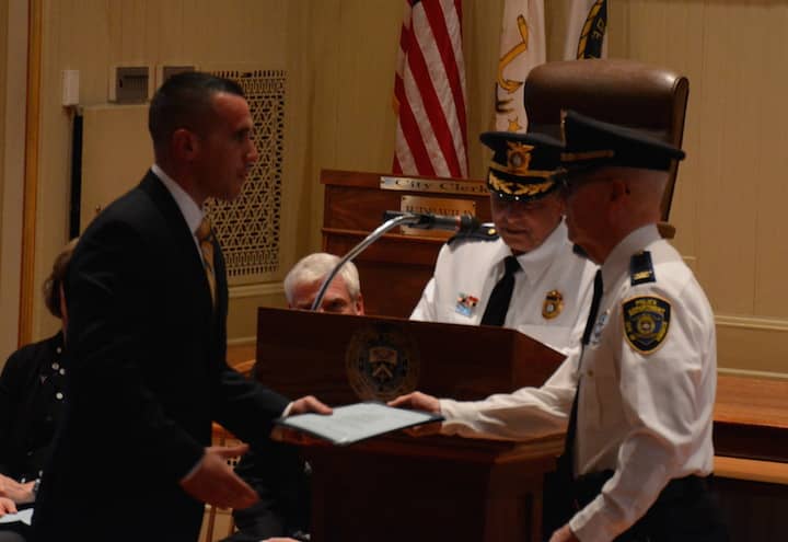  [CREDIT: Rob Borkowski] Det. Chris Lo was promoted to Lt. April 25.