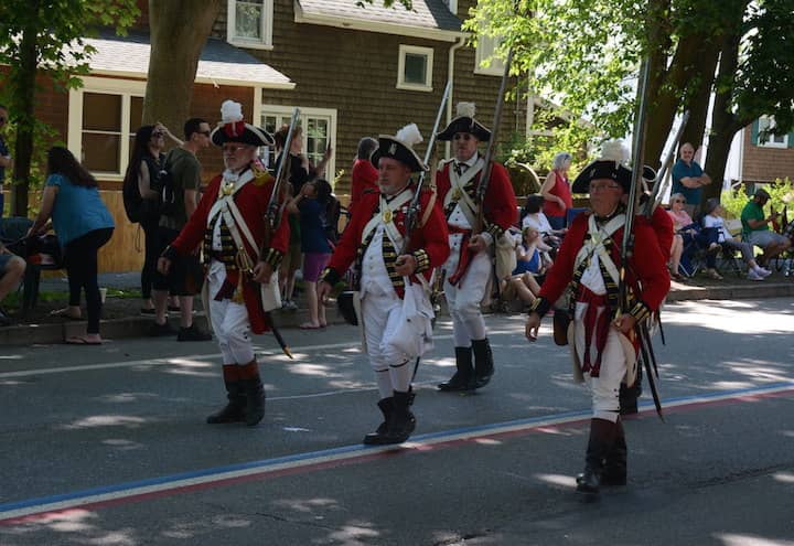 [CREDIT: Rob Borkowski] The Pawtuxet Rangers at the 2017 Gaspee Days Parade.