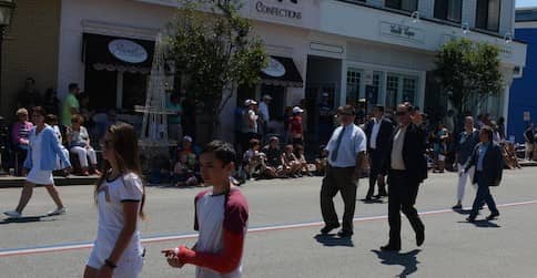 [CREDIT: Rob Borkowski] From left, House Majority Leader K. Joseph Shekarchi, Rep. Joseph Solomon Jr., D-Dist. 22) Senate Majority leader Michael J. McCaffrey (D-Dist. 29, Warwick), in the 2017 Gaspee Days Parade.