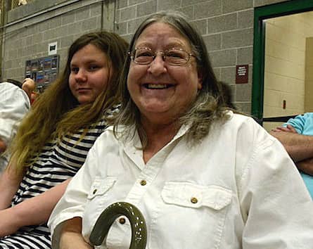 [CREDIT: Rob Borkowski] Aurora Palazzo and Marge Matteson waid Tuesday at CCRI to see Aubra Palazzo graduate.