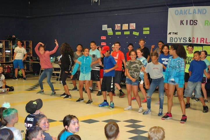 [CREDIT: Rob Borkowski] Boys & Girls Club Group 6, comprised of sixth and seventh-graders, put on a dance medley Friday.