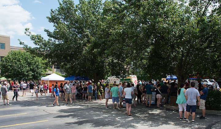 [CREDIT: Mary Carlos} Inside the Ice Cream Throw-Down event, which drew 750 ice cream lovers.