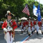 The Pawtuxet Rangers march in the 2018 Gaspee Days Parade.