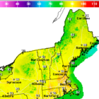 {CREDIT: NWS} The National Weather Service has issued a heat advisory lasting through Wednesday night due to temperatures in the mid-90s.