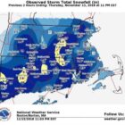 [CREDIT: NWS} The National Weather Service reported about six inches of snowfall in Warwick/West Warwick from the Nov. 15 storm.