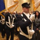 [CREDIT: Kim Wineman] The Warwick Fire Department Honor Guard at the start of the 2019 Warwick inauguration.