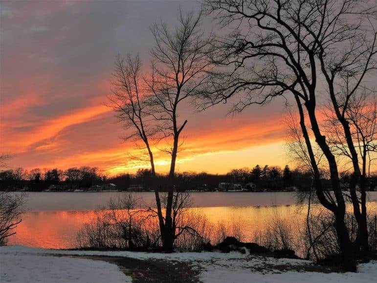 [CREDIT: Lincoln Smith] Lincoln Smith took this photo, one of many, at Warwick Pond Monday.