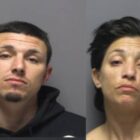 [CREDIT: CPD] Patricia and Matthew Chivers led Cranston Police on a multi-town chase before crashing in East Greenwich, where they were arrested Thursday morning, May 30, 2019.