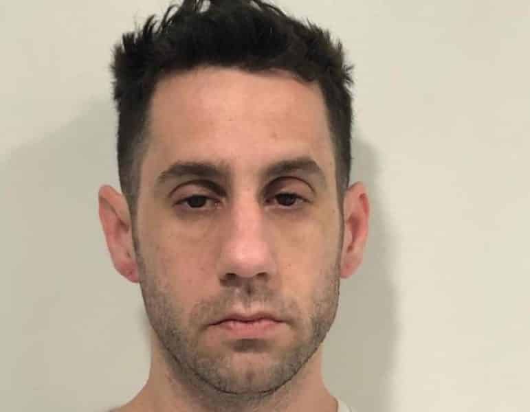 [CREDIT: RI State Police] Matthew Viano, 35, of Providence was arrested by RI State Police May 23, 2019 and charged with  Possession of Child Pornography and Possession of methamphetamines,  alprazolam.