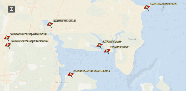 [CREDIT: RIDOH] Kent County YMCA's beaches have been re-opened as of June 25, 2019 due to falling bacteria counts.