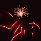 [CREDIT: Mary Carlos] A burst of pyrotechnics zoom in multiple directions at Warwick City Park during Fourth of July Fireworks July 3, 2015.