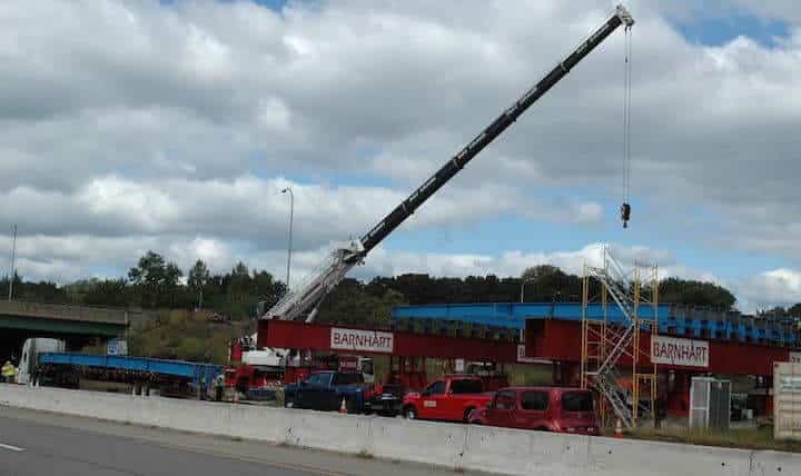 [CREDIT: Rob Borkowski] RIDOT is building new bridges to replace Toll Gate and Centerville Road spans in November. The work is taking place on Centerville Road.