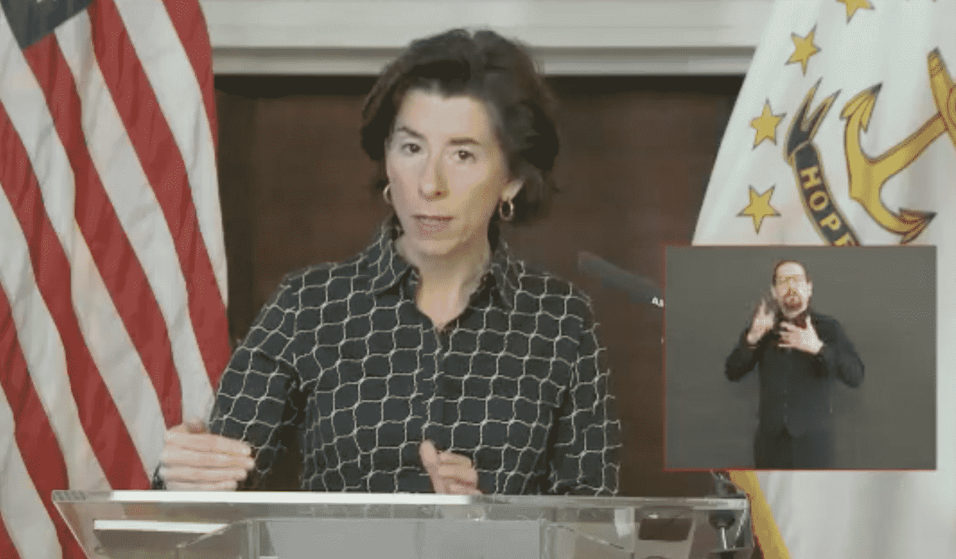 Gov. Gina Raimondo held a press conference April 5 announcing eight new COVID-19 deaths, warning a rise in deahts will be much worse unless Rhode Islanders stay home and away from each other.