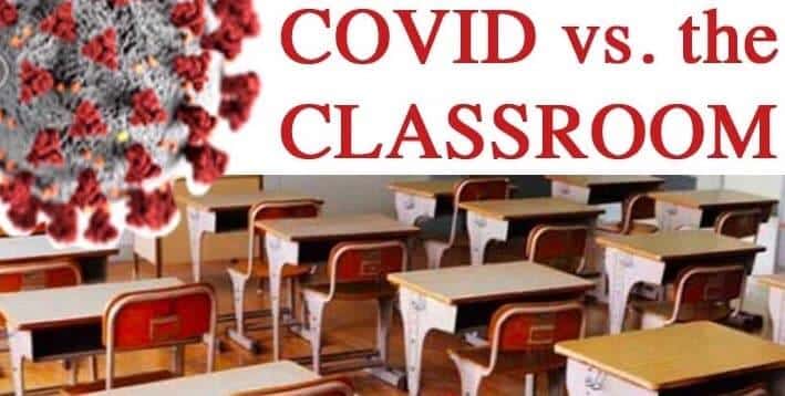 [WarwickPost illustration] COVID-19 plans for fall classes are in the works. Experts and teachers say they're all built on accepting some illness and death from the novel coronavirus.