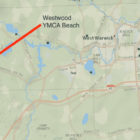 [CREDIT: RIDOH] Westwood YMCA Beach was closed July 2 due to high bacteria levels.