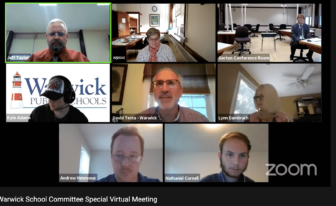 [CREDIT: Warwick Schools] The Warwick School Committee met for a special meeting to discuss air flow and returning students to in-person learning Thursday night.