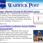 [CREDIT: Warwick Post] The daily Warwick Post newsletter keeps you up to date on all WarwickPost.com stories. Subscribe to read beyond the headlines for only $1.50 a month.