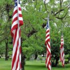 [CREDIT: Lincoln Smith] Up close with the Avenue of Flags at Pawtuxet Memorial Park.