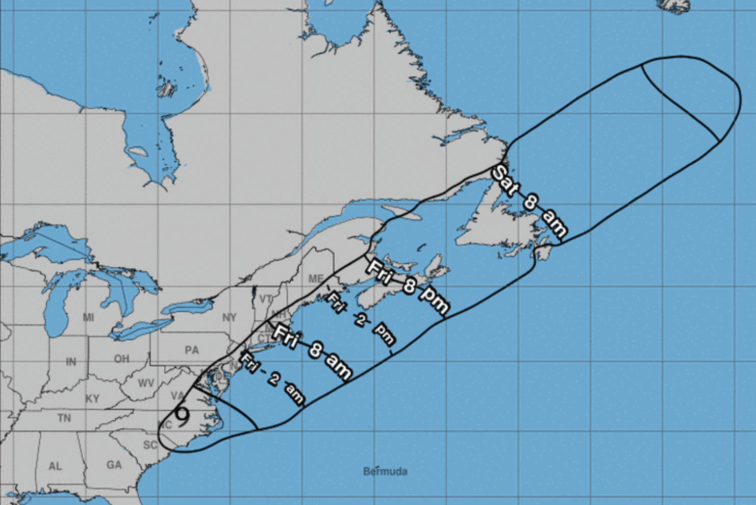 [CREDIT: NWS] The National Weather Service has issued a Tropical Storm Warning for the area, forecasting flooding rain, damaging wind, and a possible tornado. The first strong winds from the storm are expected to arrive at 8 a.m. here.