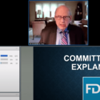 [CREDIT: FDA] Dr. Arnold Monto, chair of the FDA Vaccines and Related Biological Products Advisory Committee, summarized the approval of the Pfizer 5-11 COVID-19 Tuesday.