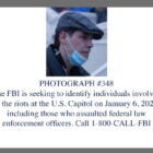 [CREDIT: WarwickPost illustration] A photo of Timothy Desjardins, 35, of Providence, during the Jan. 6 United States Insurrection, provided by the FBI. The FBI investigation of hundreds of participants in the deadly attack that sought to disrupt the nation's peaceful transfer of power is ongoing.