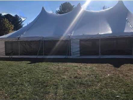 [CREDIT: Community of Warwick Schools Page] A photo of the tent used for Pilgrim Homecoming, tied to a COVID-19 outbreak.