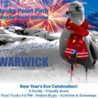 [CREDIT: City of Warwick] Warwick is hosting an outdoor New Year's Eve celebration at Rocky Point Park, with fireworks, music and games.