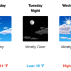 [CREDIT: NWS] There's a deep chill in store for Rhode Island Tuesday.