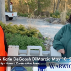 [CREDIT: Rob Borkowski] Pawtuxet River Authority volunteers Alicia Nero and Katie DeGoosh Demarzio describe the upcoming boat launch day.