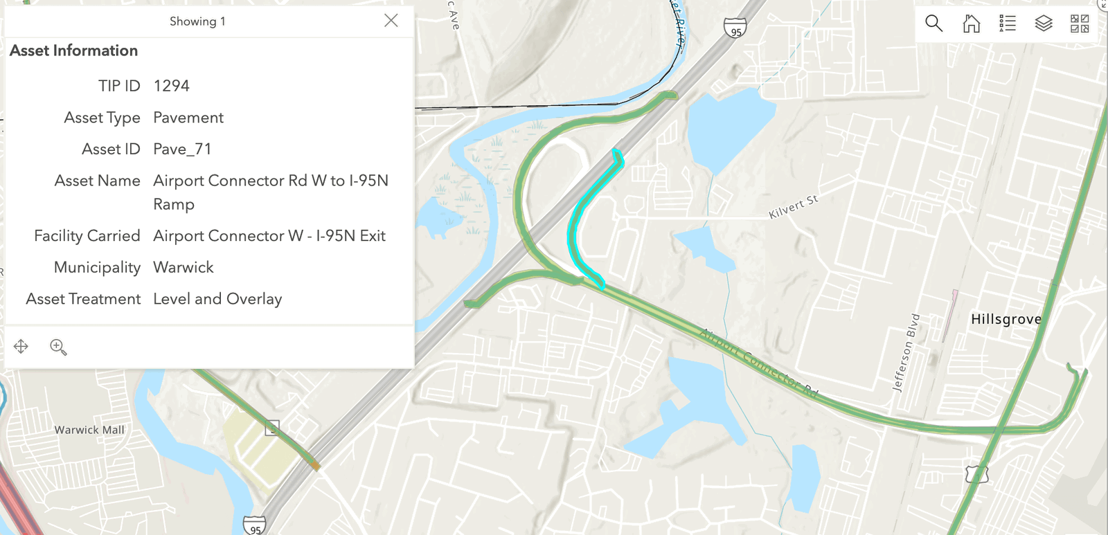 [CREDIT: RIDOT] RIDOT will periodically close ramps during an Airport Connector paving project starting Tuesday night, July 5, 2022.