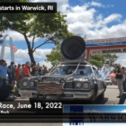 [CREDIT: Mary Carlos] The Great Race kicked off from Rocky Point State Park in Warwick, RI Saturday, June 18, 2022. Above, the "Blues Brothers' team rolls out from the park during the race start.