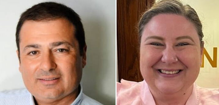 [CREDIT: Warwick Post Composite] From left, Dist. 23 incumbent and Speaker of the House Joe Shekarchi faces Democratic primary challenger Jackie Anderson in the Sept. 13 primary for the Dist. 23 nomination.