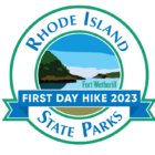 DEM will be offering commemorative pins to participants at its #FirstDayHike at Fort Wetherill State Park in Jamestown on Sunday, Jan. 1, 2023.