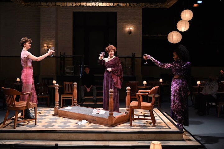 [CREDIT: Trinity Rep] Fiona Marie Maguire, Paula Plum and Rachel Christopher playing varied aspects of Queen Margaret of Anjou.