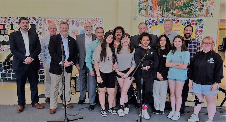 [CREDIT: BGCW] The Boys and Girls Club of Warwick hosted Warwick officials for their legislative day at the club's Frederick Street location Monday. Attending were Mayor Frank Picozzi, Rep. Joseph Solomon Jr., Sen. Mark McKenney, Rep. David Bennett, Ward 2 Councilman Jeremy Rix, BGCW Board Members Thomas Sweeney and John Rainone, and Former Mayor & Current BGCW Board member Scott Avedisian.