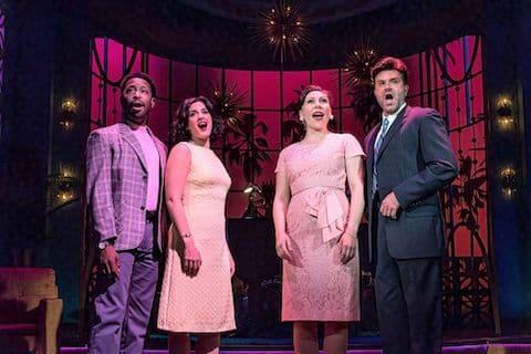 [CREDIT: TBTS] From left, the stars of 'My Way' at Theater by the Sea: Christopher Brasfield, Alyssa Gianetti, right - Lucy Horton, Danny Drewes.