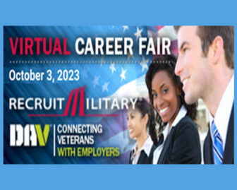 {CREDIT: DAV] The Virtual Veterans Career Fair goes live Oct. 3.