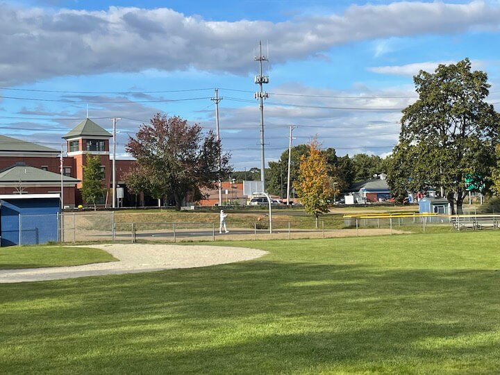 [CREDIT: Rob Borkowski] Part of the project to update Apponaug Playground included a new basketball court.