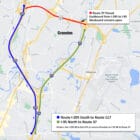 [CREDIT: RIDOT] Rte. 37 east will close Nov. 3-6 as a new bridge is set in place.