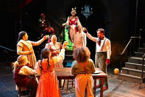 [CREDIT: Trinity Rep] Trinity Repretory Comany's "A Christmaas Carol, performed 'in the round' in the cavernous Chace Theater. The show runs through Dec. 31