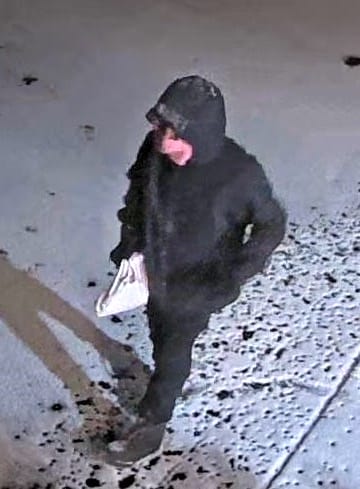 [CREDIT: WPD] Warwick Police are asking the public's help identifying the Jan. 16 Jehovah's Witness Hall vandal.