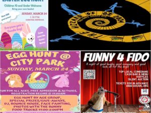 It's a fun-strewn roundup of Warwick Weekend events with Oz, egg hunts and comedy for a good cause.